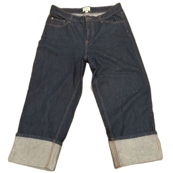 Kate Spade High Rise Wide Cuff Jeans - Size 12 - Picture 3 of 5